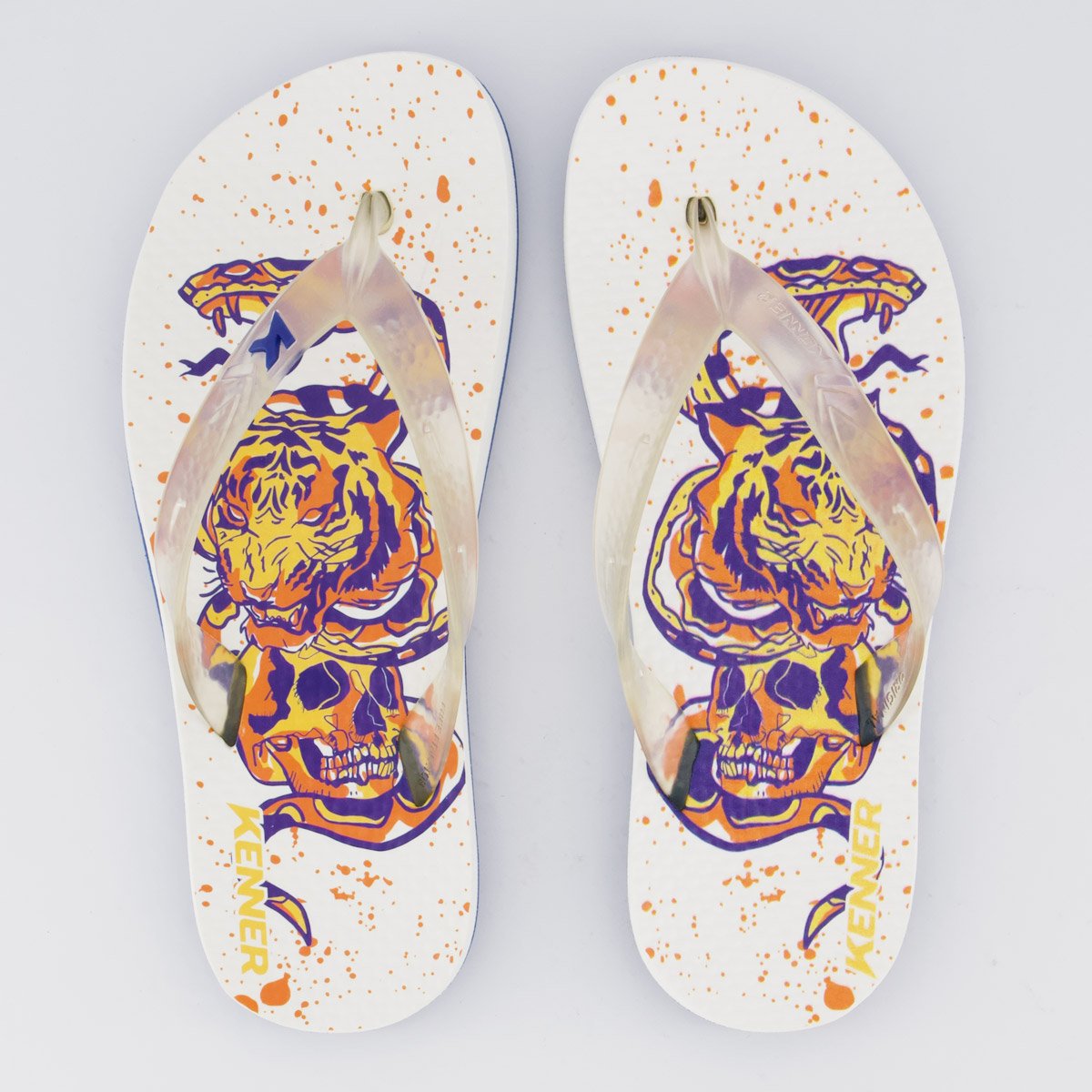 Chinelo Kenner Summer Old School Feminino Branco