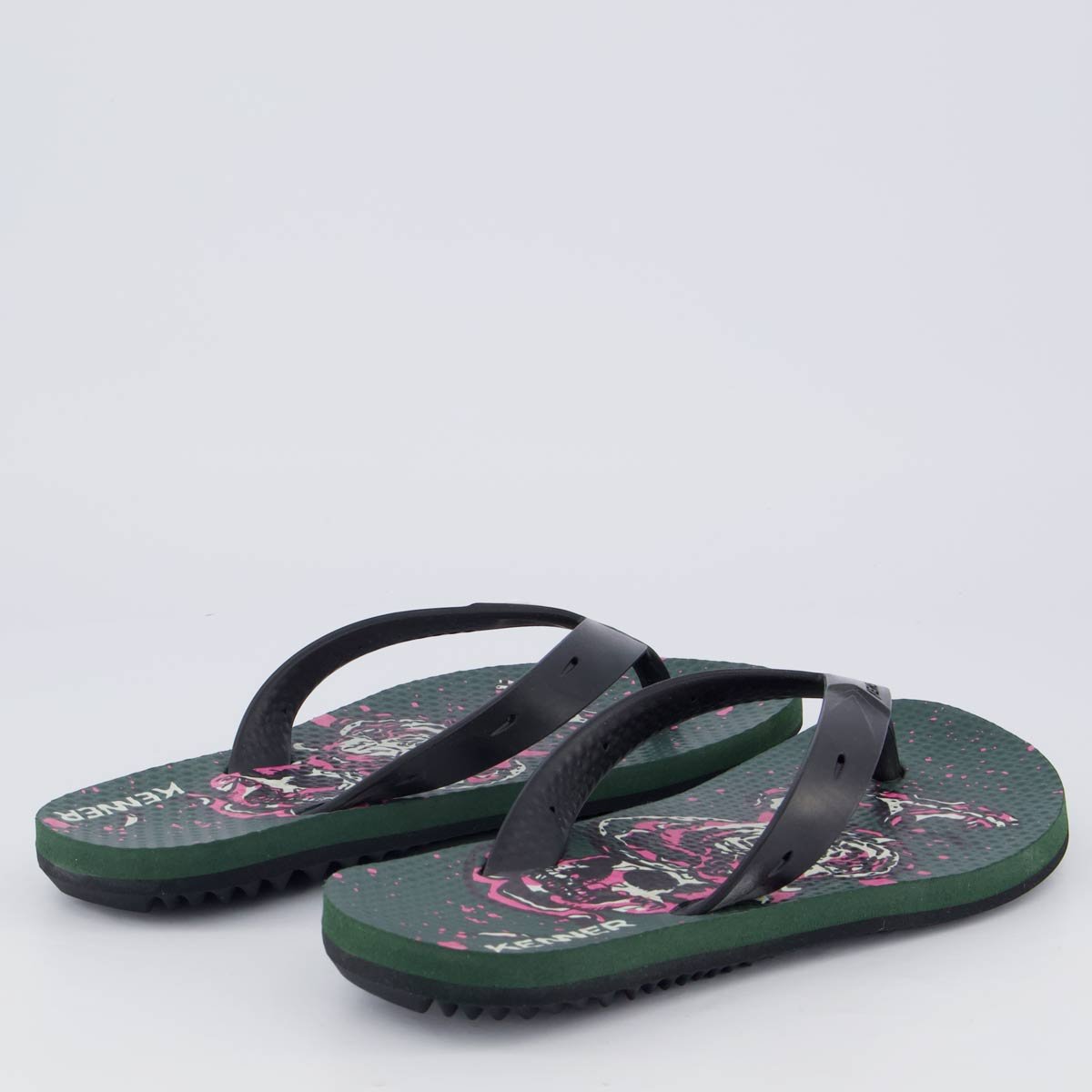 Chinelo Kenner Summer Old School Feminino Preto Preto 4