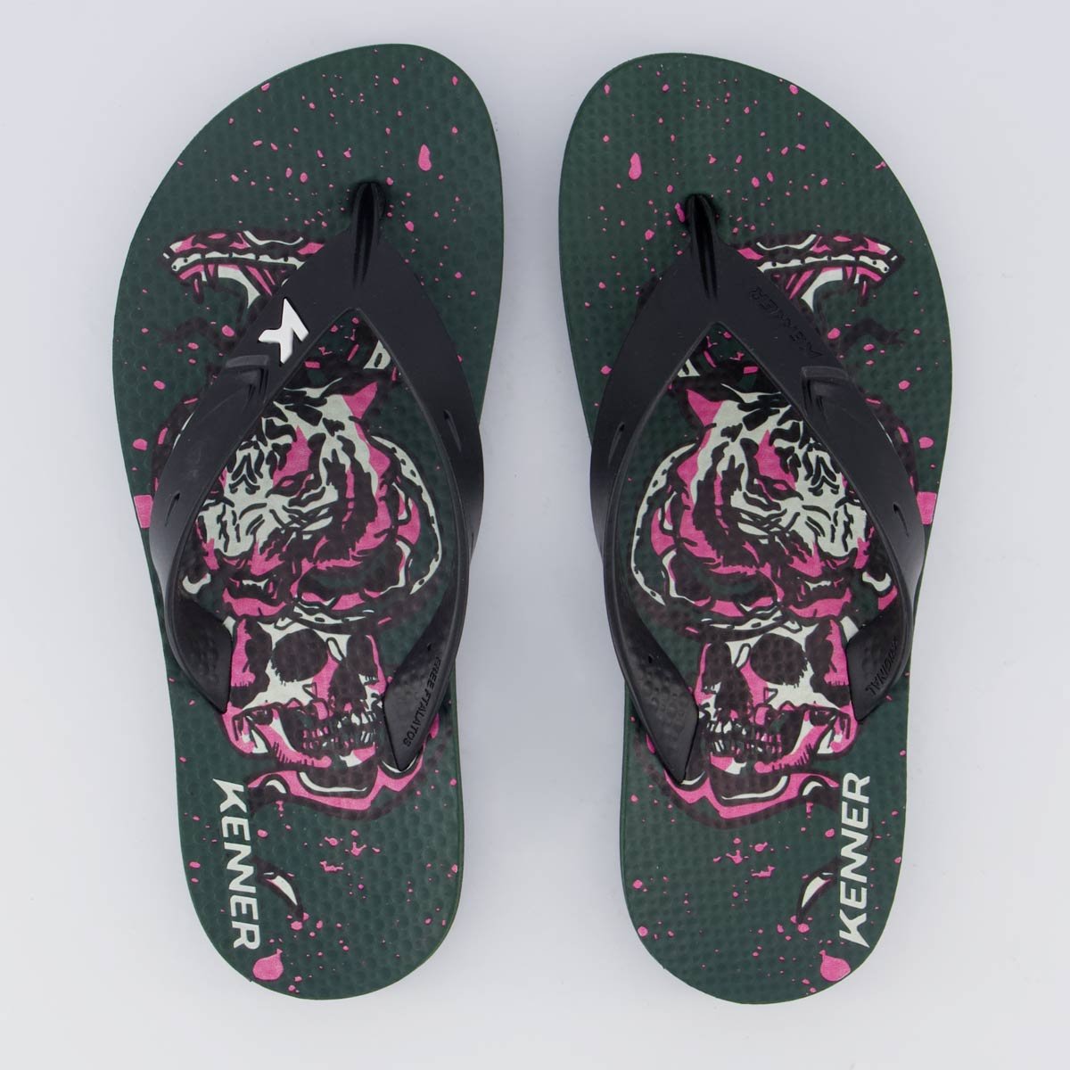 Chinelo Kenner Summer Old School Feminino Preto