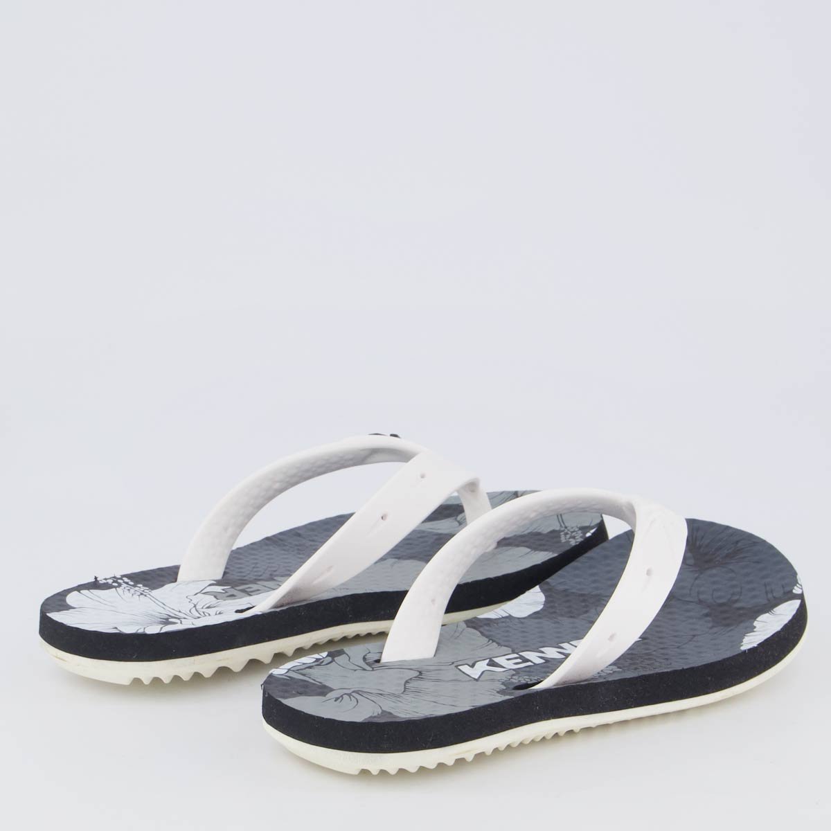 Chinelo Kenner Summer Hibiscos Juvenil Preto Preto 4
