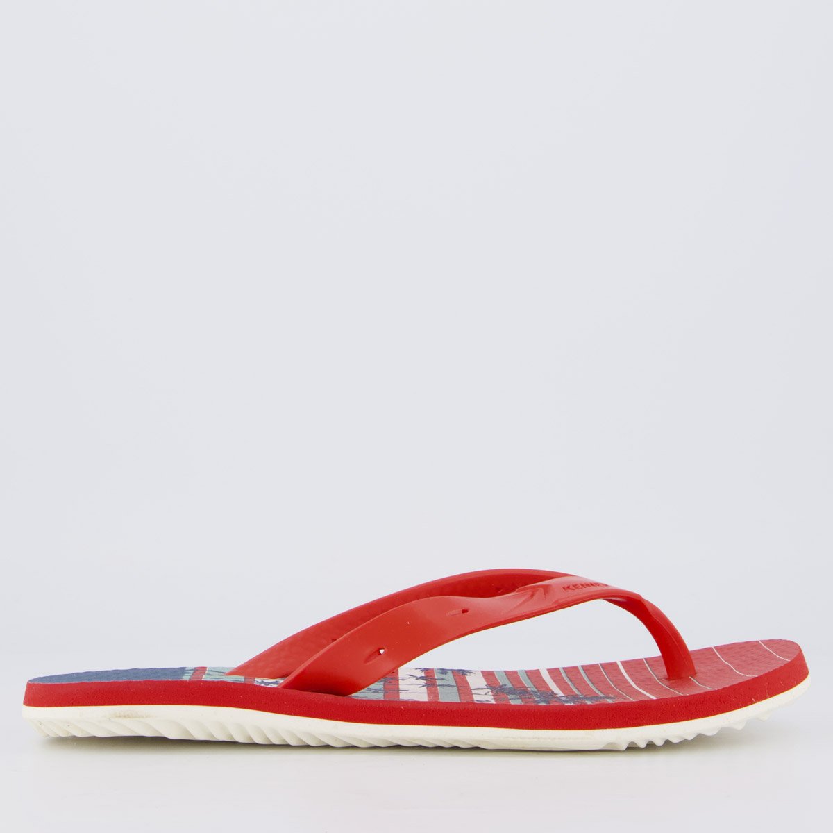 Chinelo Kenner Summer Aloha Vermelho Vermelho 2
