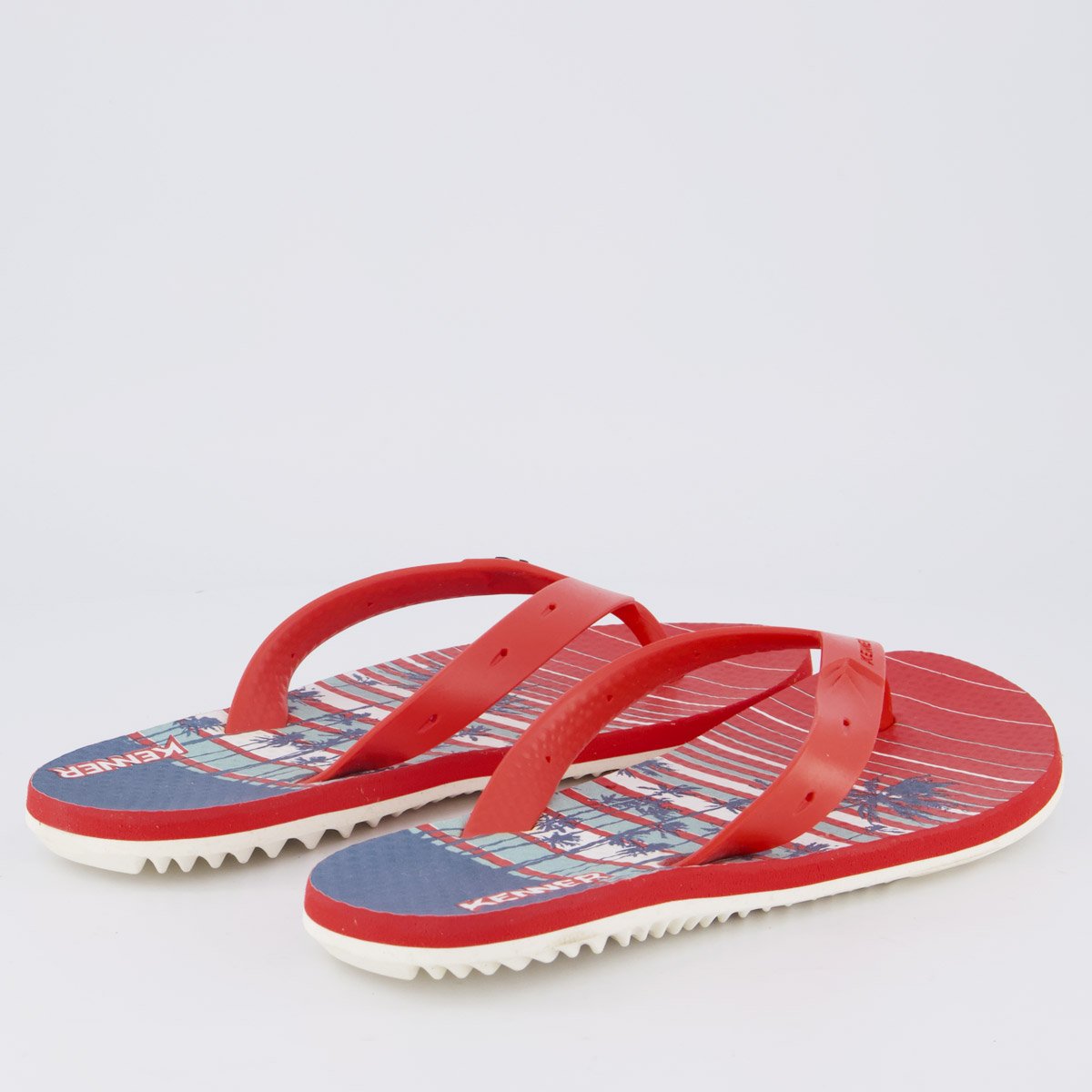 Chinelo Kenner Summer Aloha Vermelho Vermelho 4