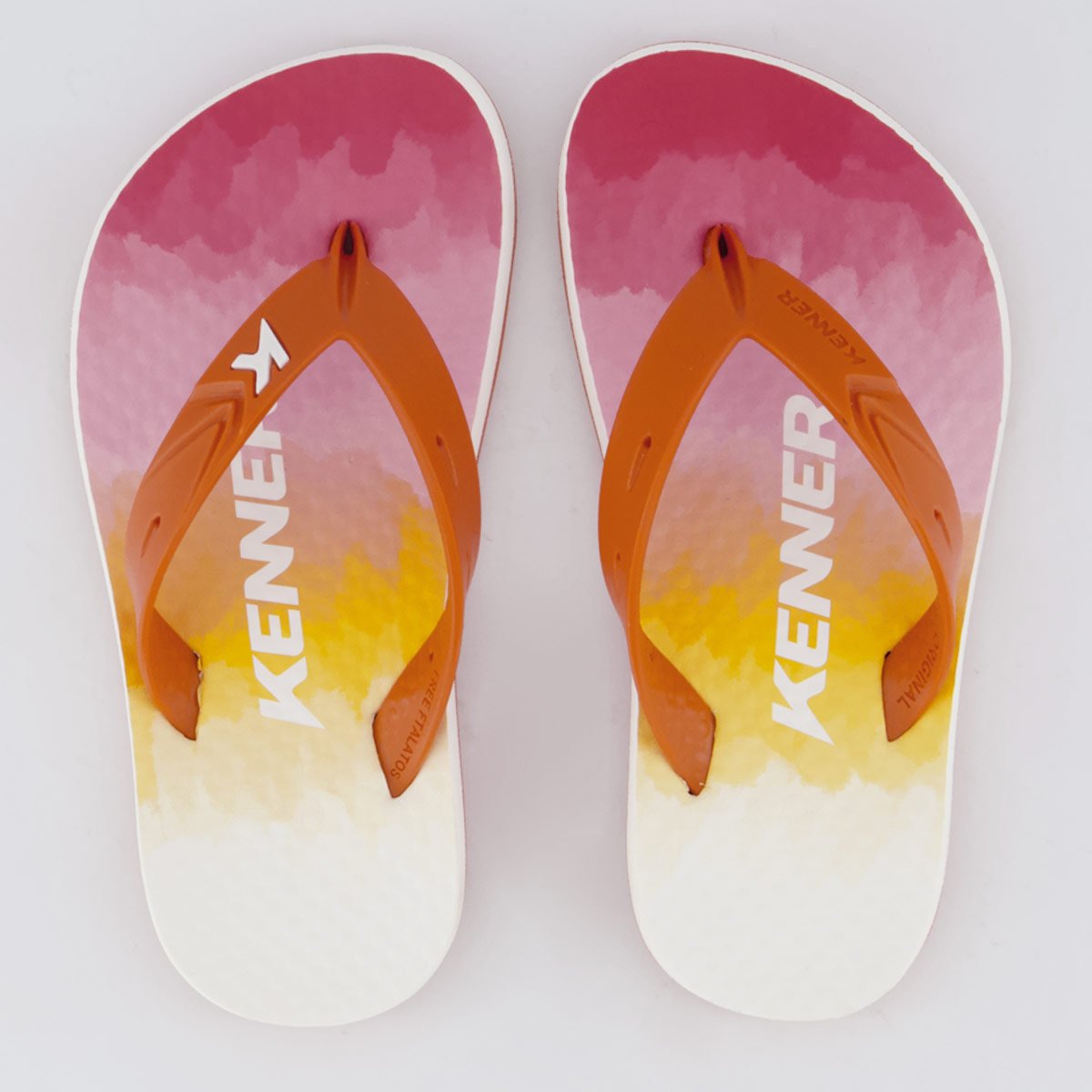 Chinelo Kenner Summer Degradê Juvenil Vermelho