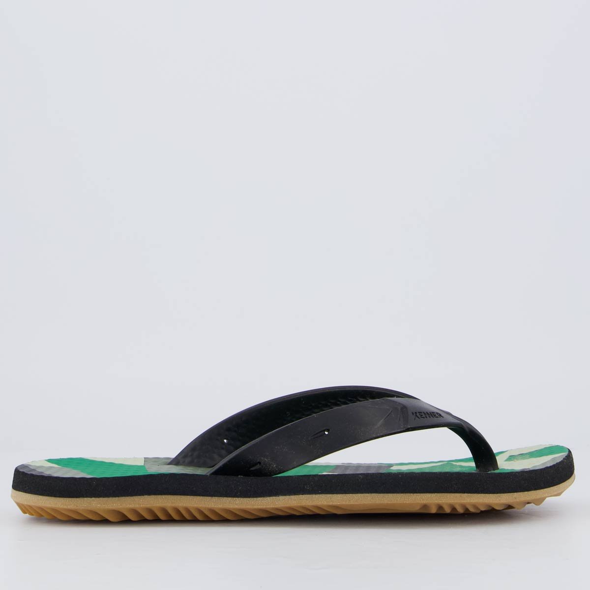 Chinelo Kenner Summer Cammo Feminino Preto e Verde Preto 2