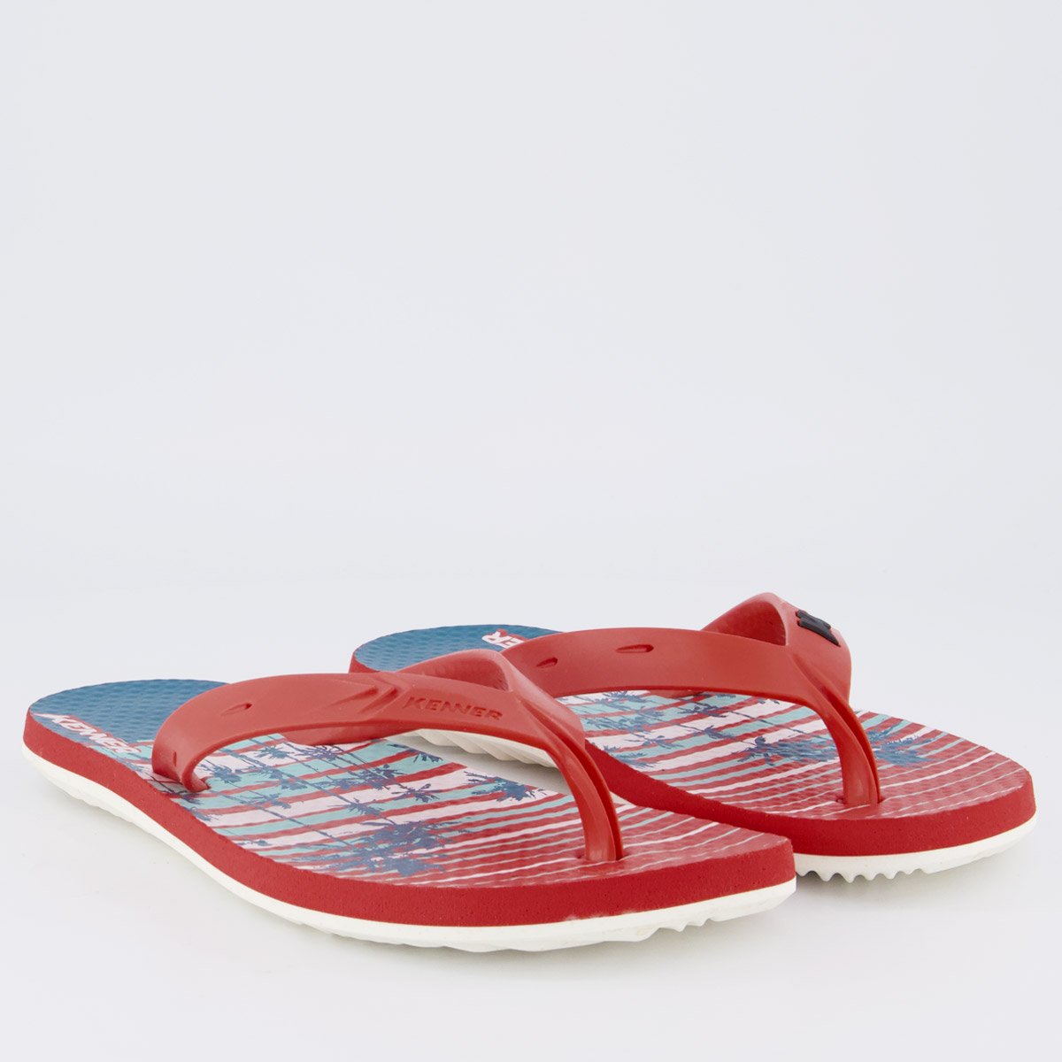 Chinelo Kenner Summer Aloha Feminino Vermelho Vermelho 3