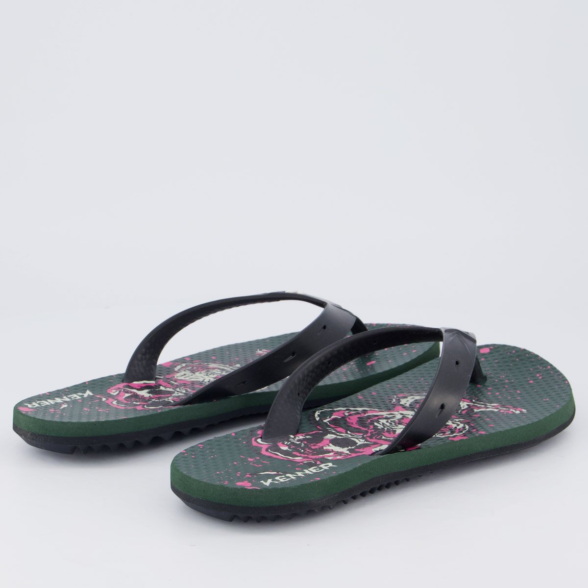 Chinelo Kenner Summer Old School Preto Preto 4