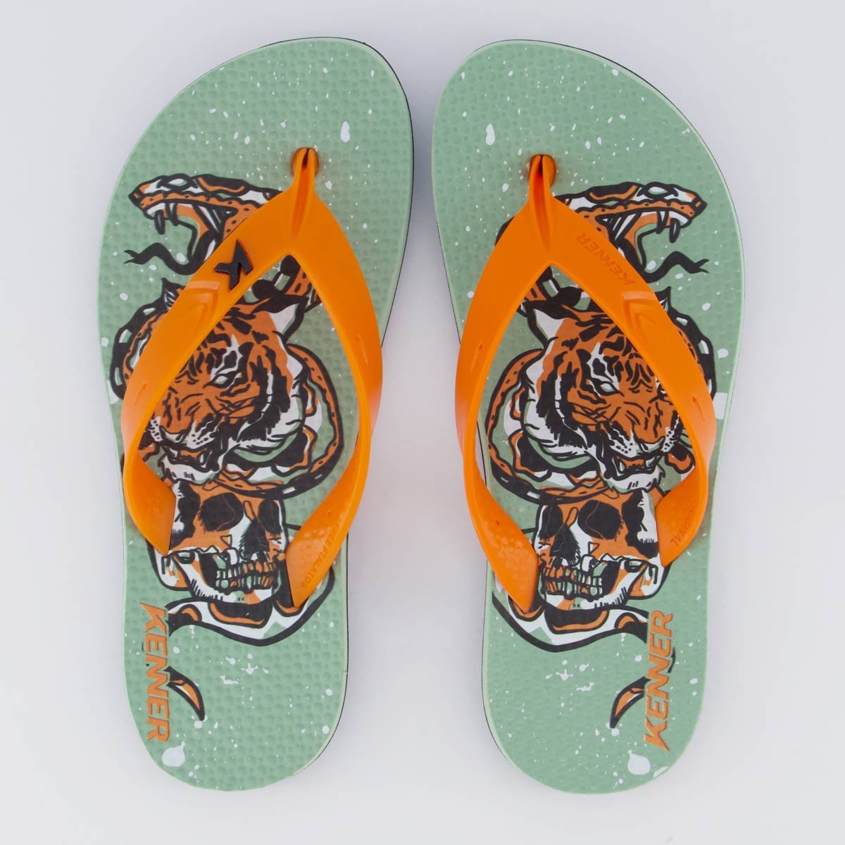 Chinelo Kenner Summer Old School Feminino Verde