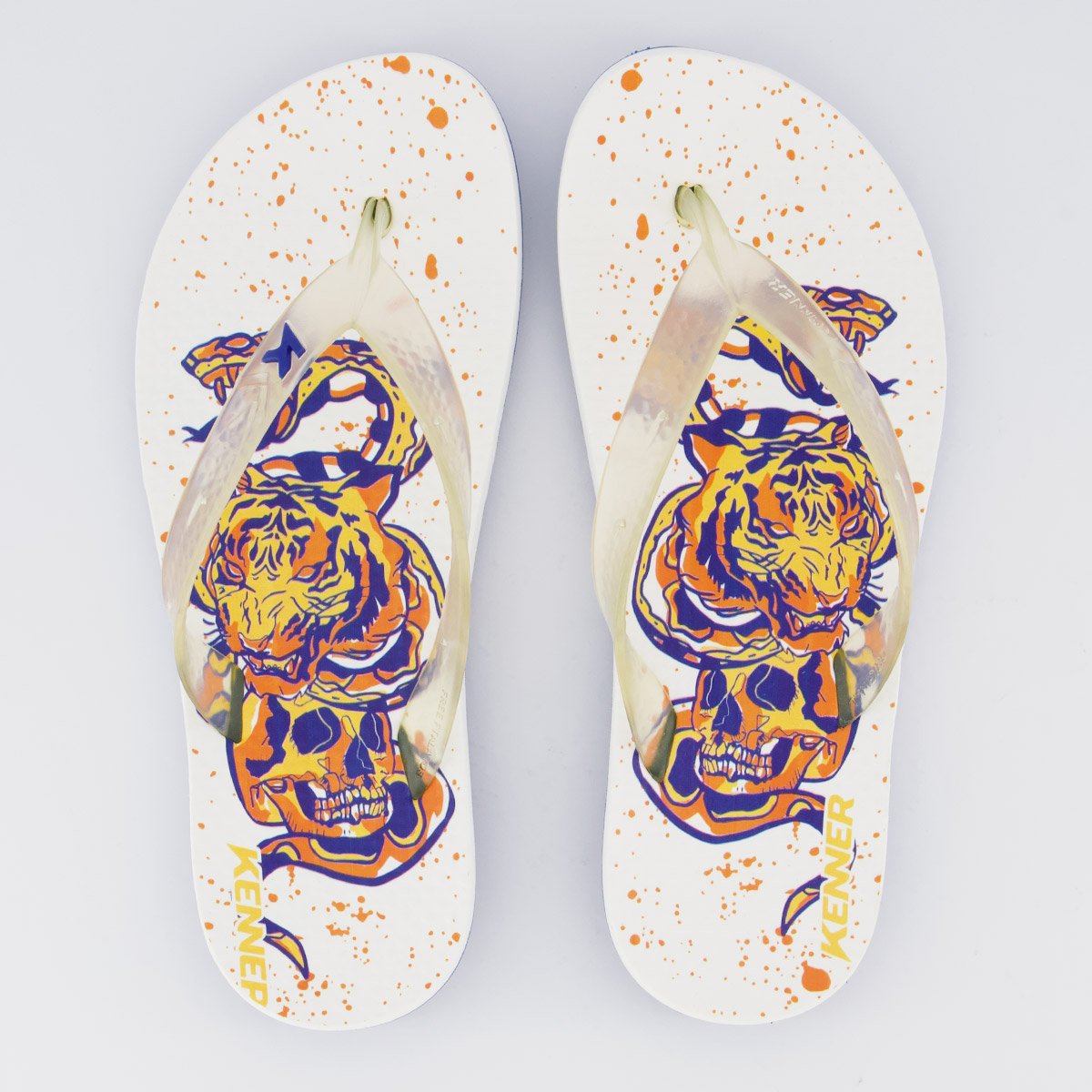 Chinelo Kenner Summer Old School Branco