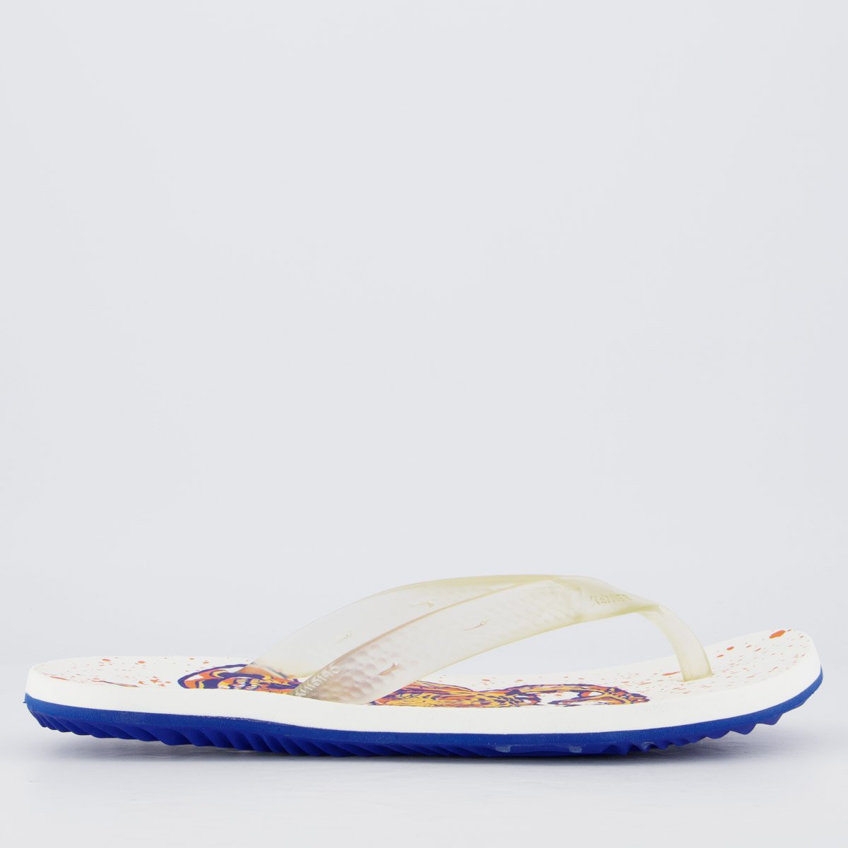 Chinelo Kenner Summer Old School Branco Branco 2