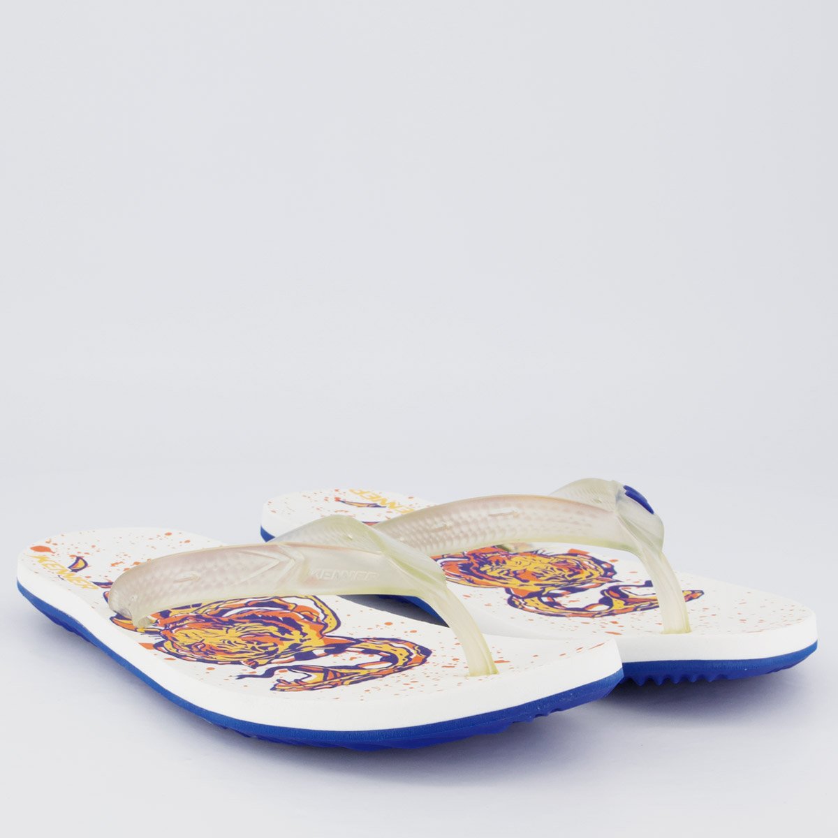 Chinelo Kenner Summer Old School Branco Branco 3