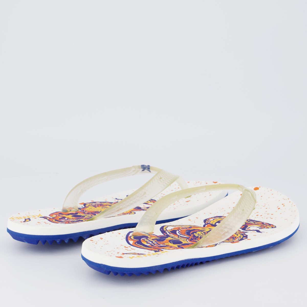 Chinelo Kenner Summer Old School Branco Branco 4