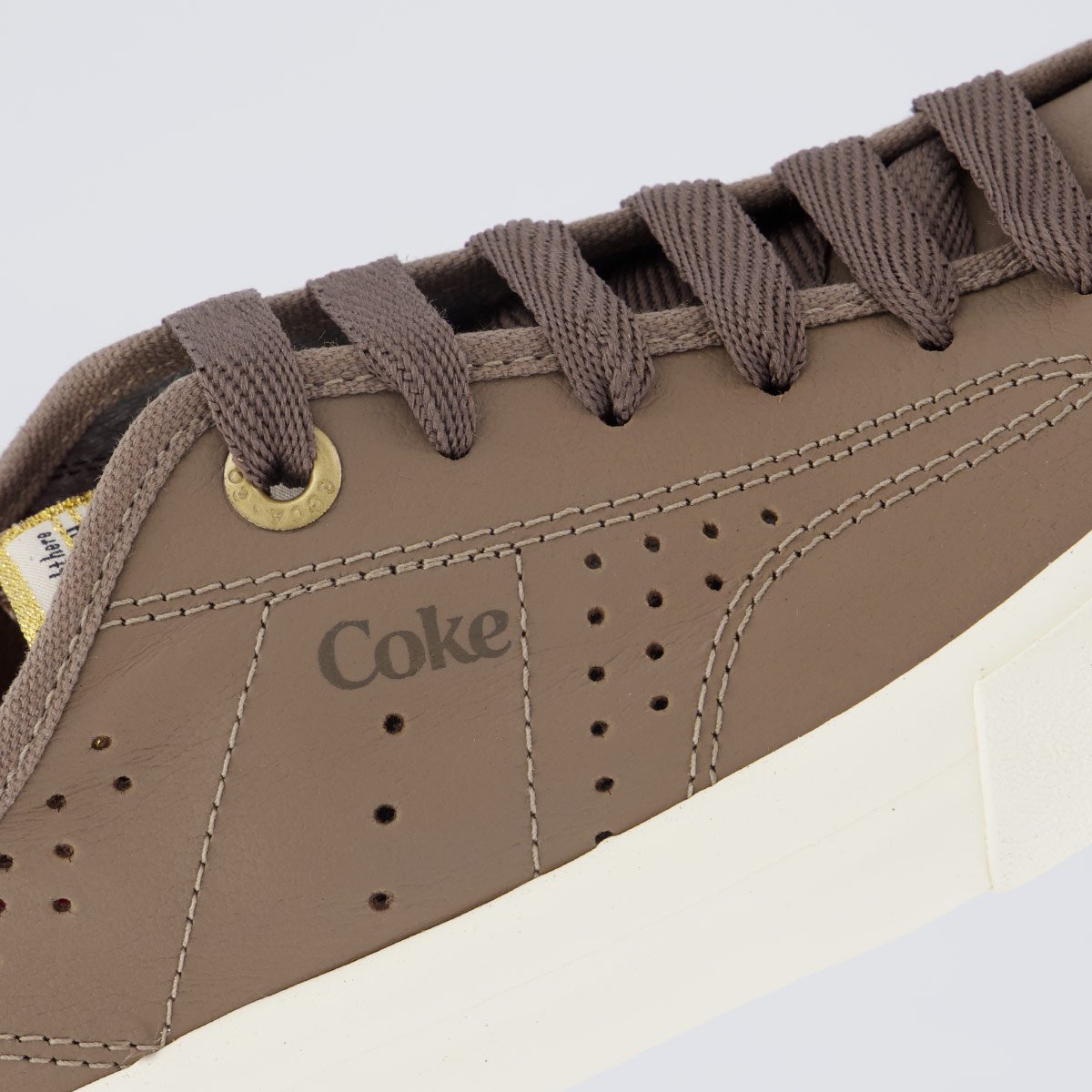 Tênis Coca Cola Fortune Leather Feminino Marrom Marrom 7