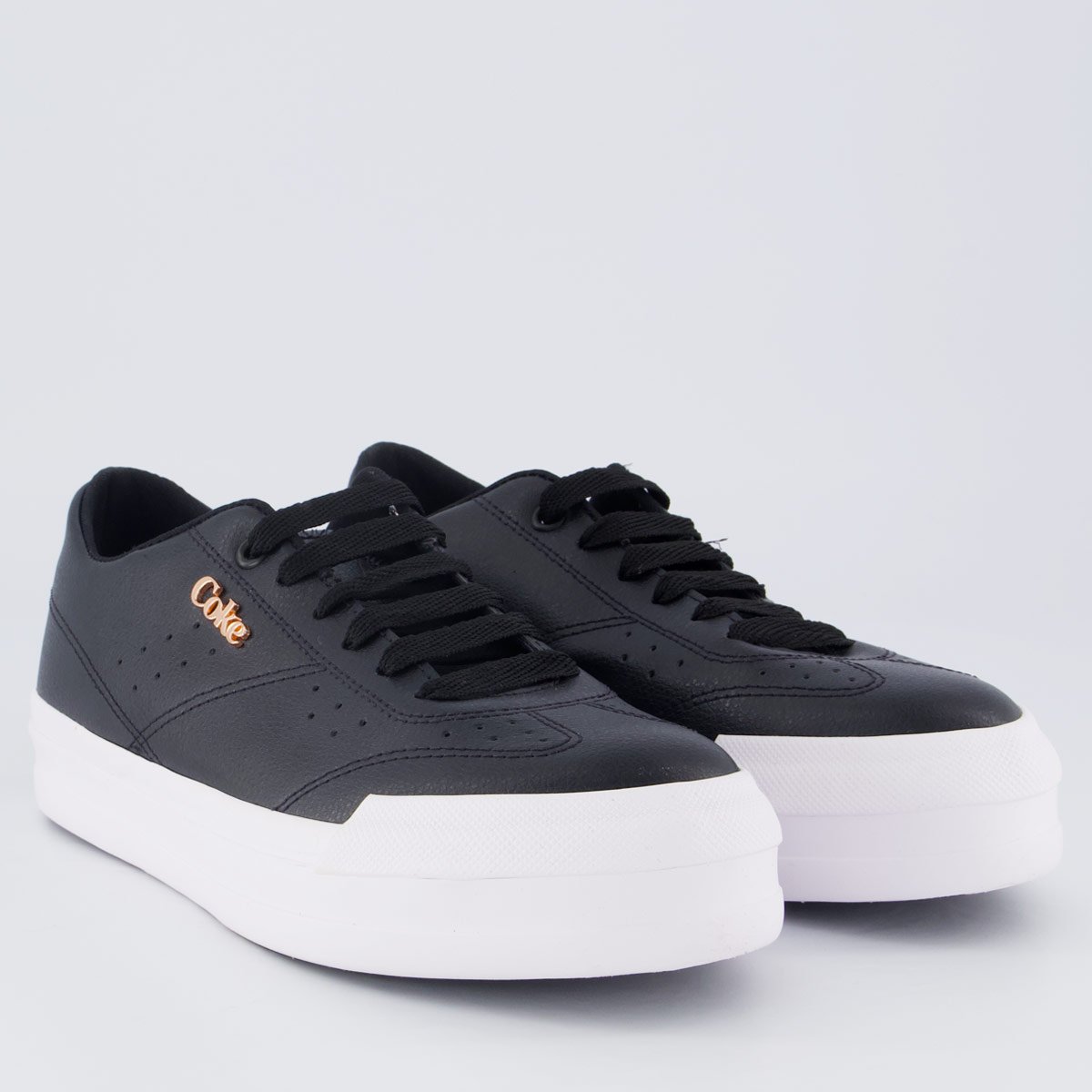 Tênis Coca Cola Lynx Town Platform Feminino Preto Preto 2