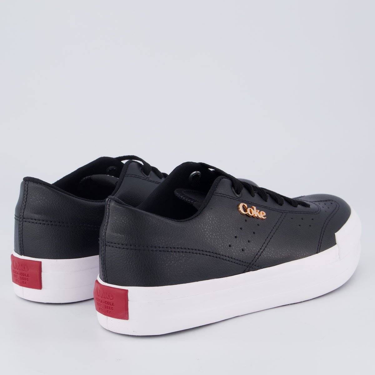 Tênis Coca Cola Lynx Town Platform Feminino Preto Preto 3