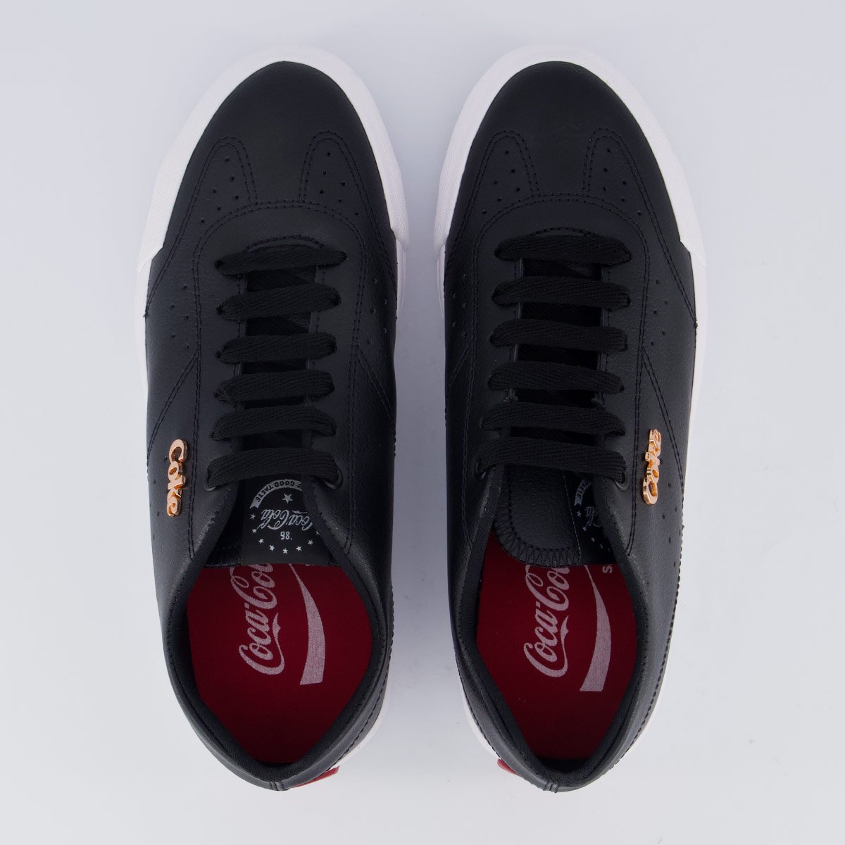 Tênis Coca Cola Lynx Town Platform Feminino Preto Preto 4