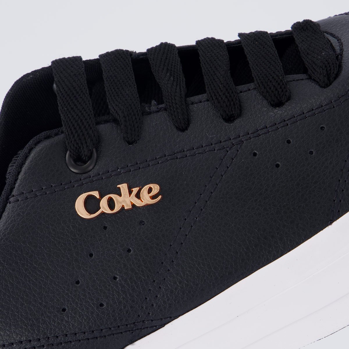 Tênis Coca Cola Lynx Town Platform Feminino Preto Preto 7