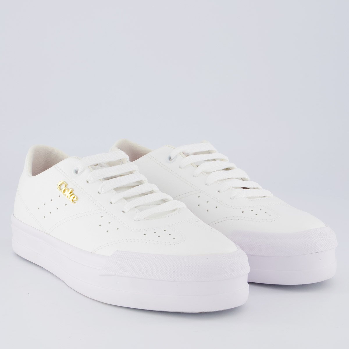 Tênis Coca Cola Lynx Town Platform Feminino Branco Branco 2