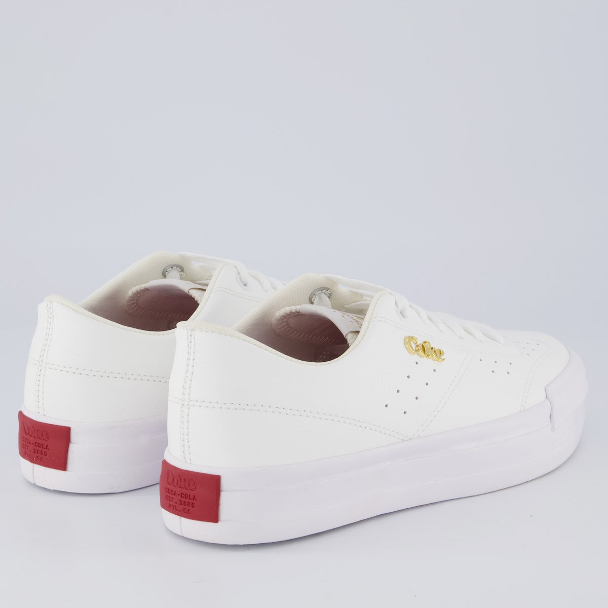 Tênis Coca Cola Lynx Town Platform Feminino Branco Branco 3