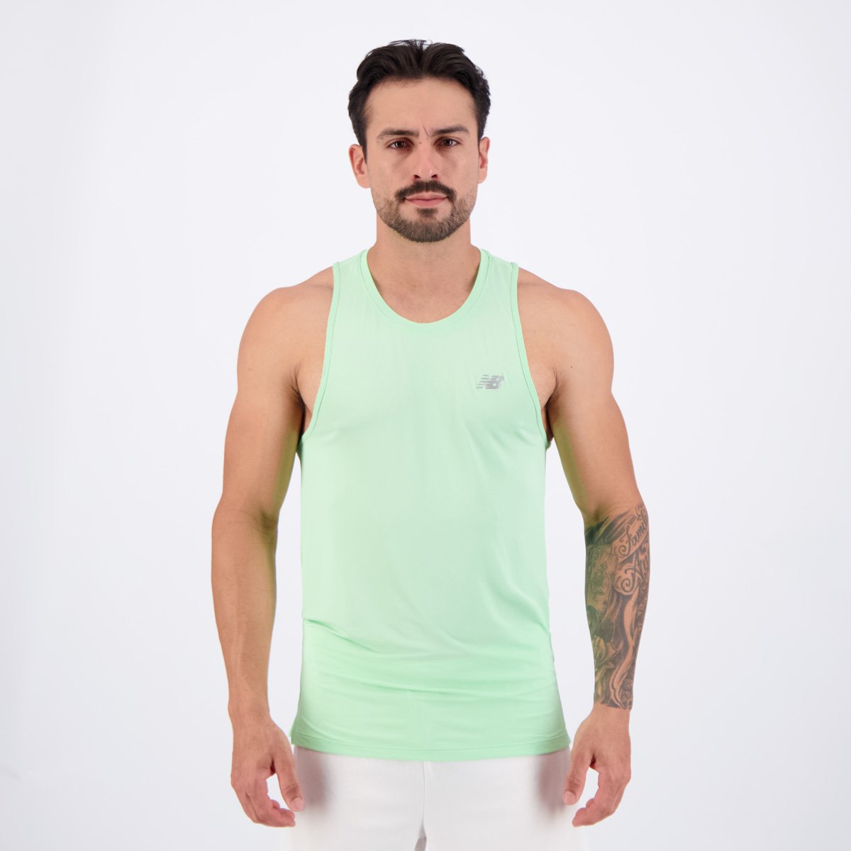 Regata New Balance Sport Essentials Verde e Cinza