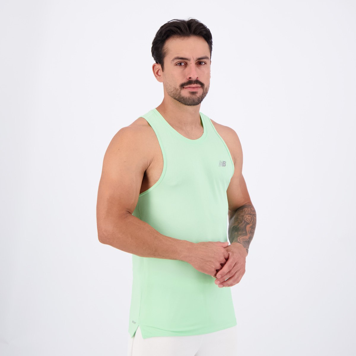 Regata New Balance Sport Essentials Verde e Cinza Verde 2