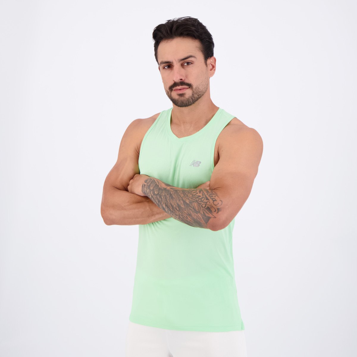 Regata New Balance Sport Essentials Verde e Cinza Verde 3