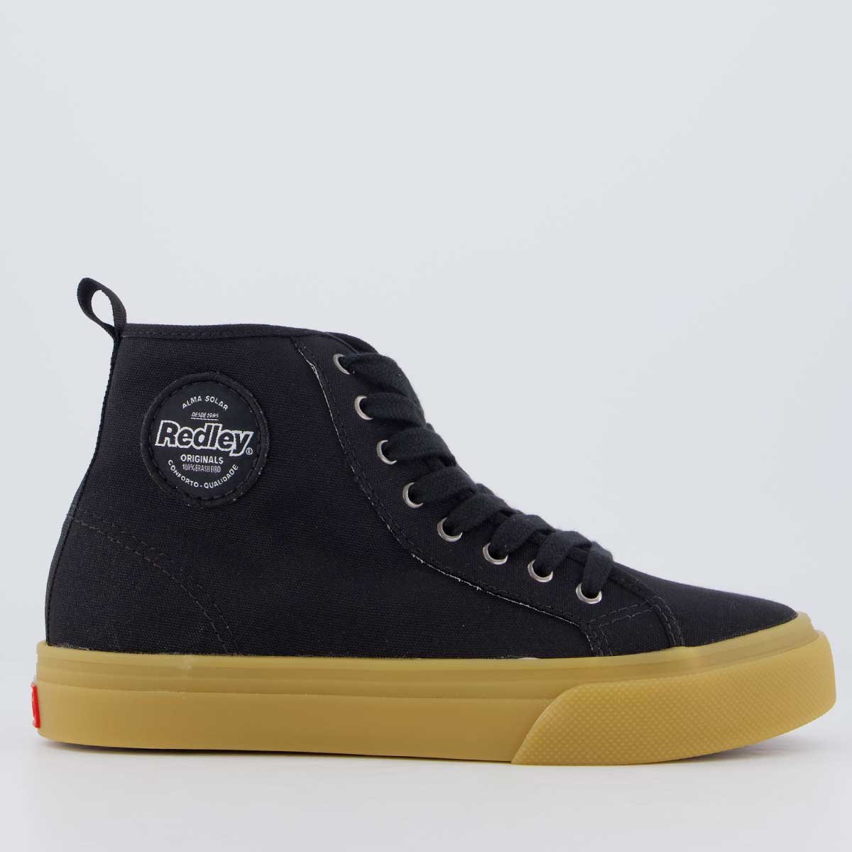 Tênis Redley High Látex Preto