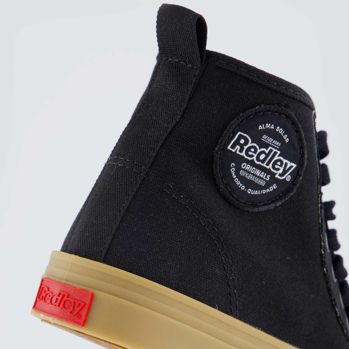 Tênis Redley High Látex Feminino Preto Preto 6