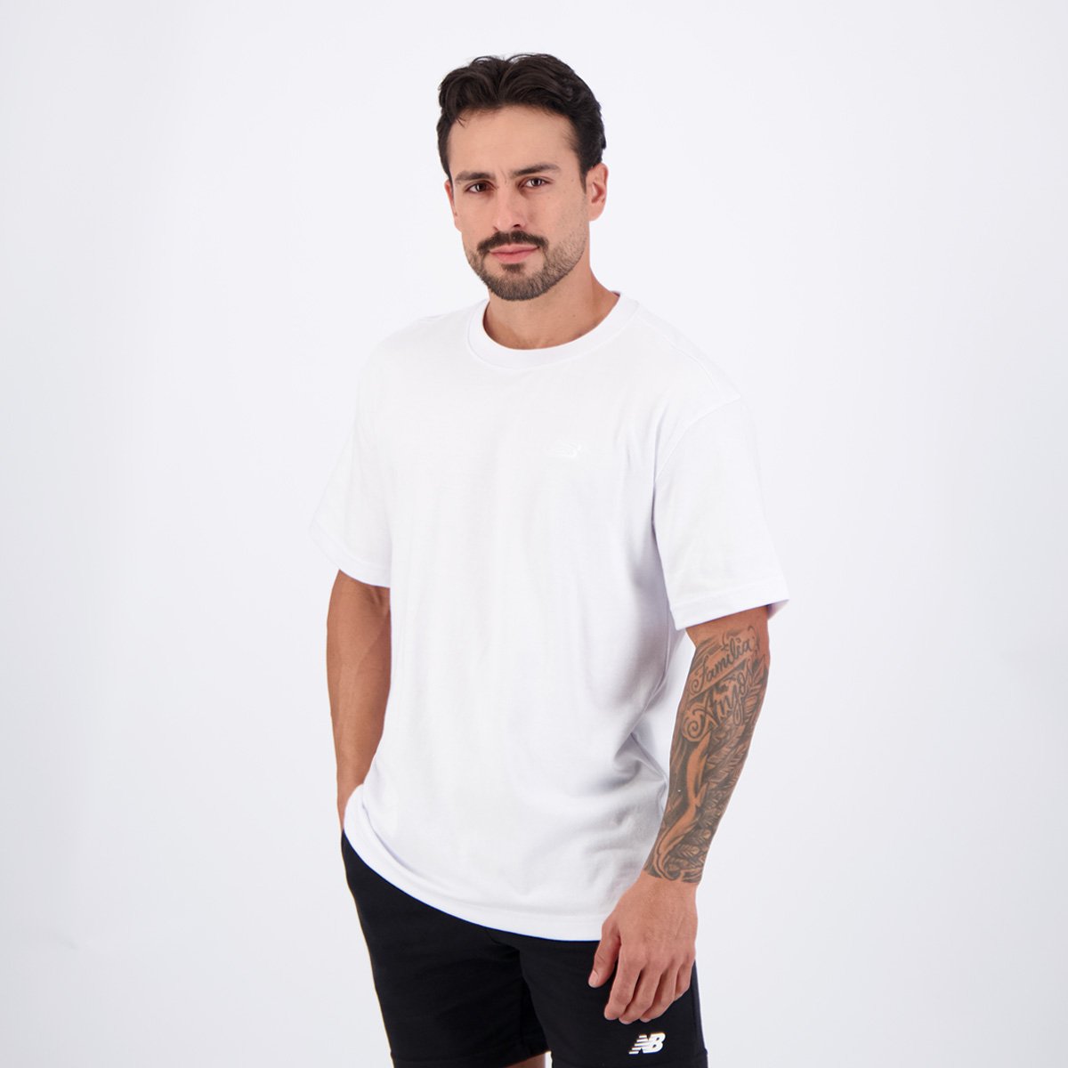 Camisa New Balance Small Logo Branca Branco 3