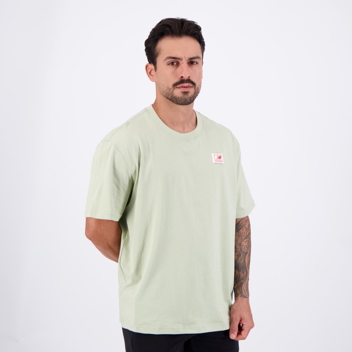 Camisa New Balance Woven Label Verde Verde 2