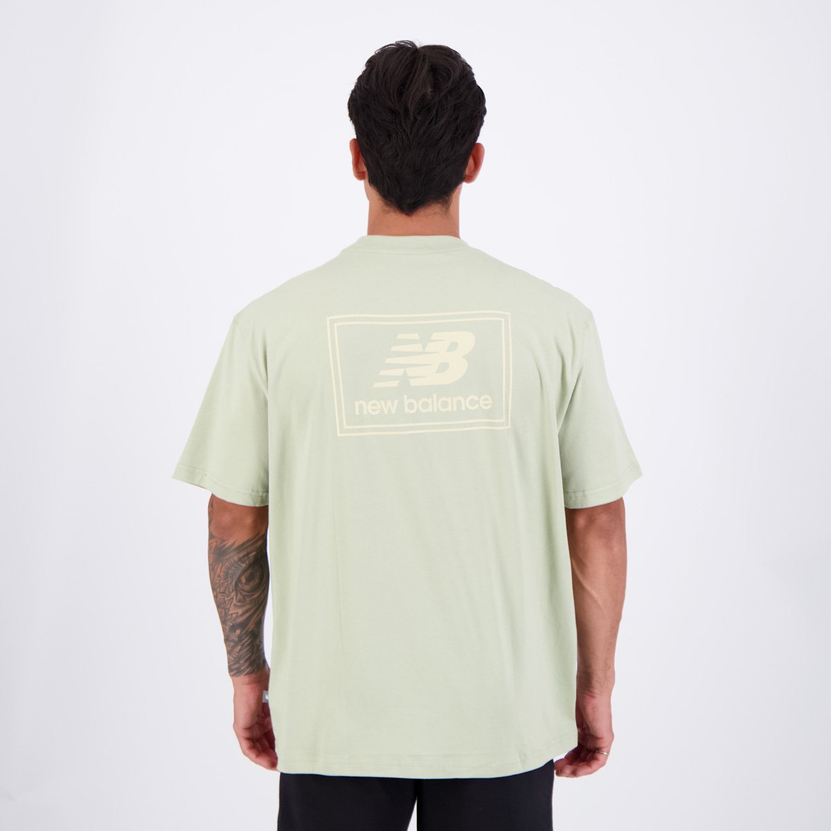 Camisa New Balance Woven Label Verde Verde 4