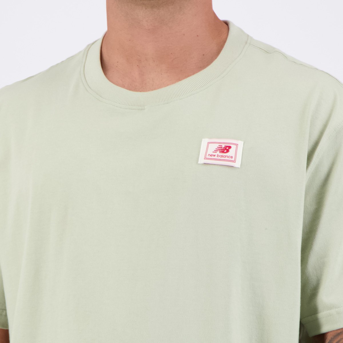 Camisa New Balance Woven Label Verde Verde 5