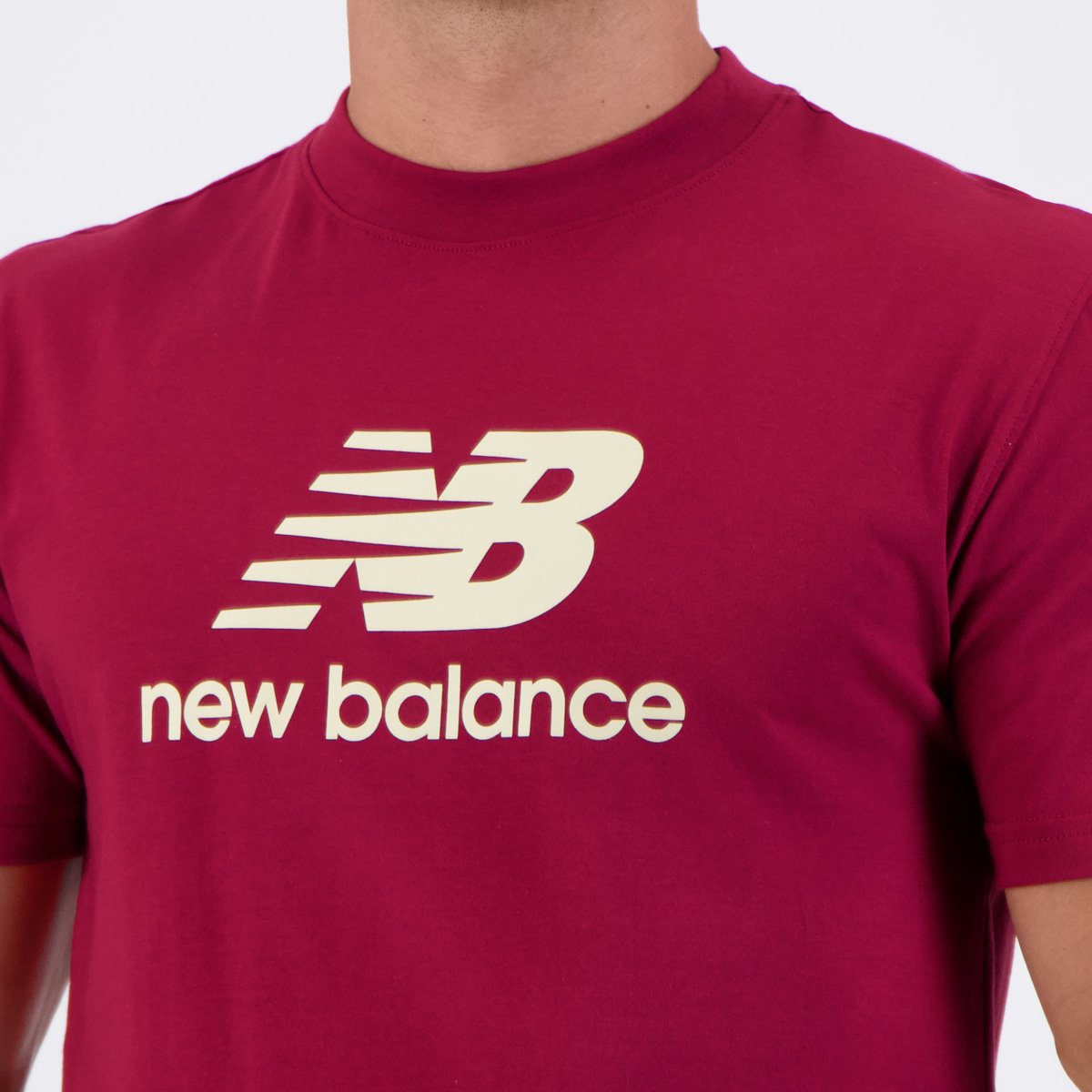Camisa New Balance Essentials Vinho Vinho 5