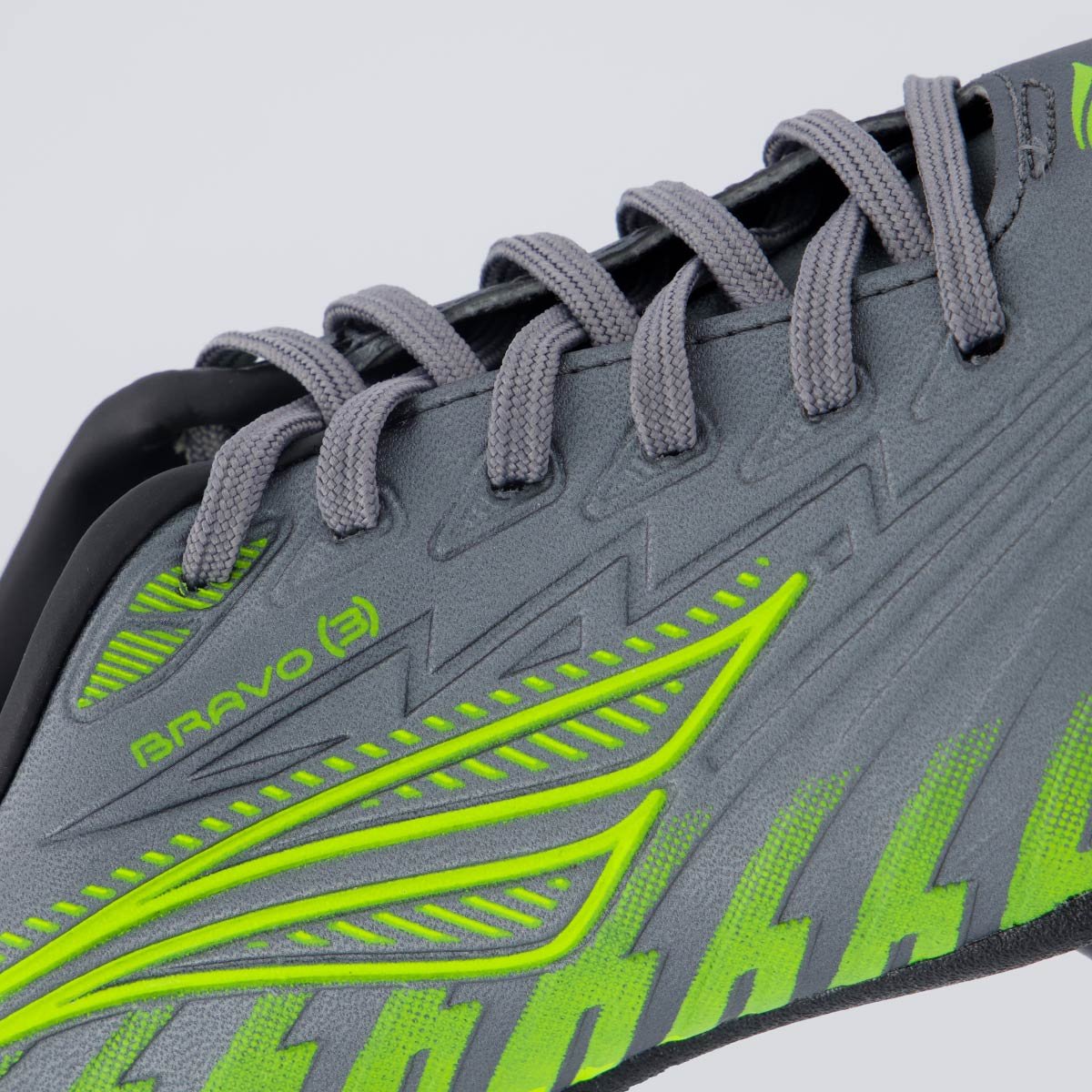 Chuteira Penalty Bravo Campo Cinza e Verde Cinza 7
