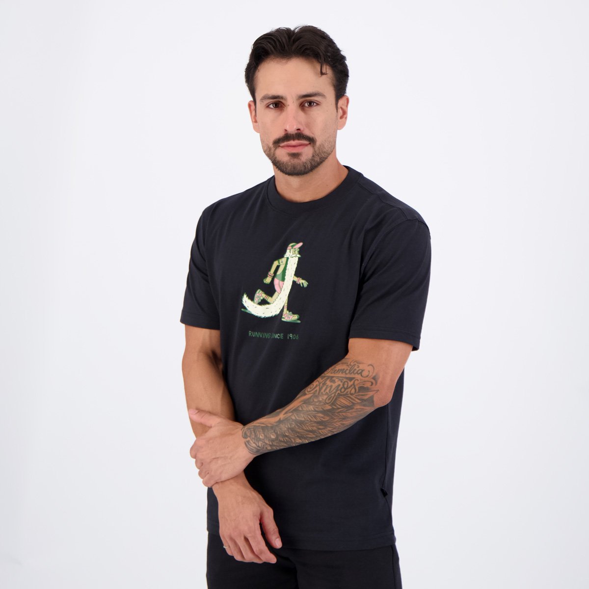 Camisa New Balance Bearded Runner Preto Preto 3