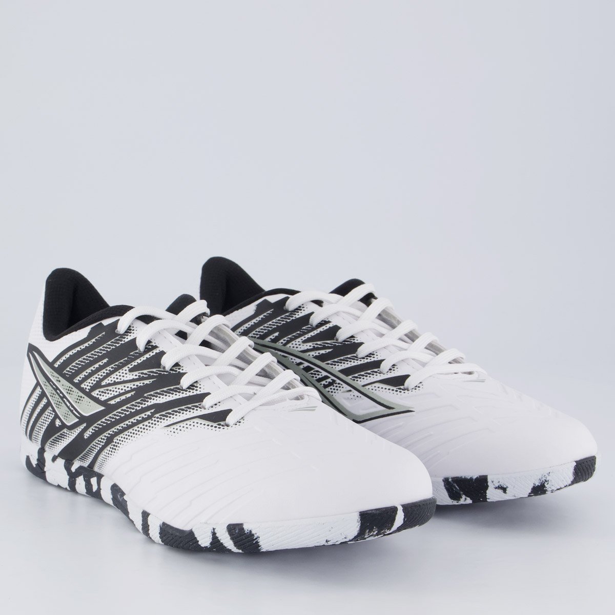 Chuteira Penalty Furia Futsal Branca e Preta Branco 2