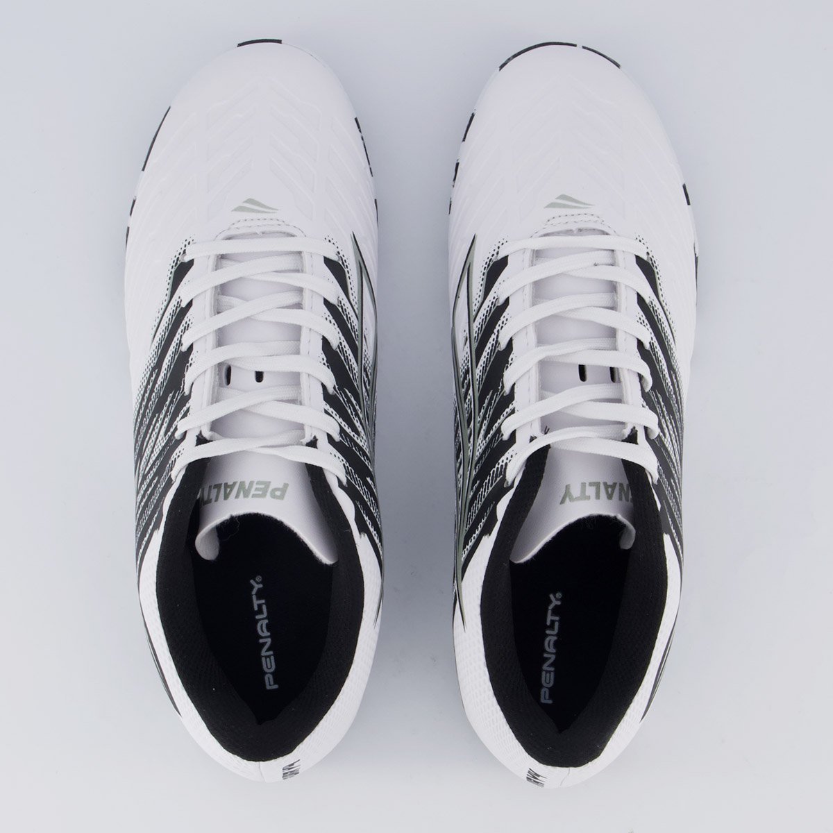 Chuteira Penalty Furia Futsal Branca e Preta Branco 4