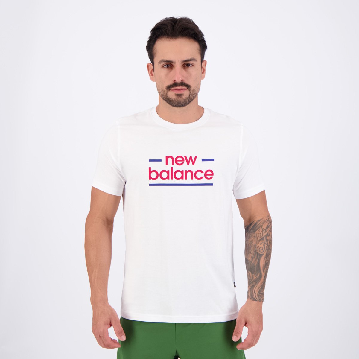 Camisa New Balance Linear Lines Branca