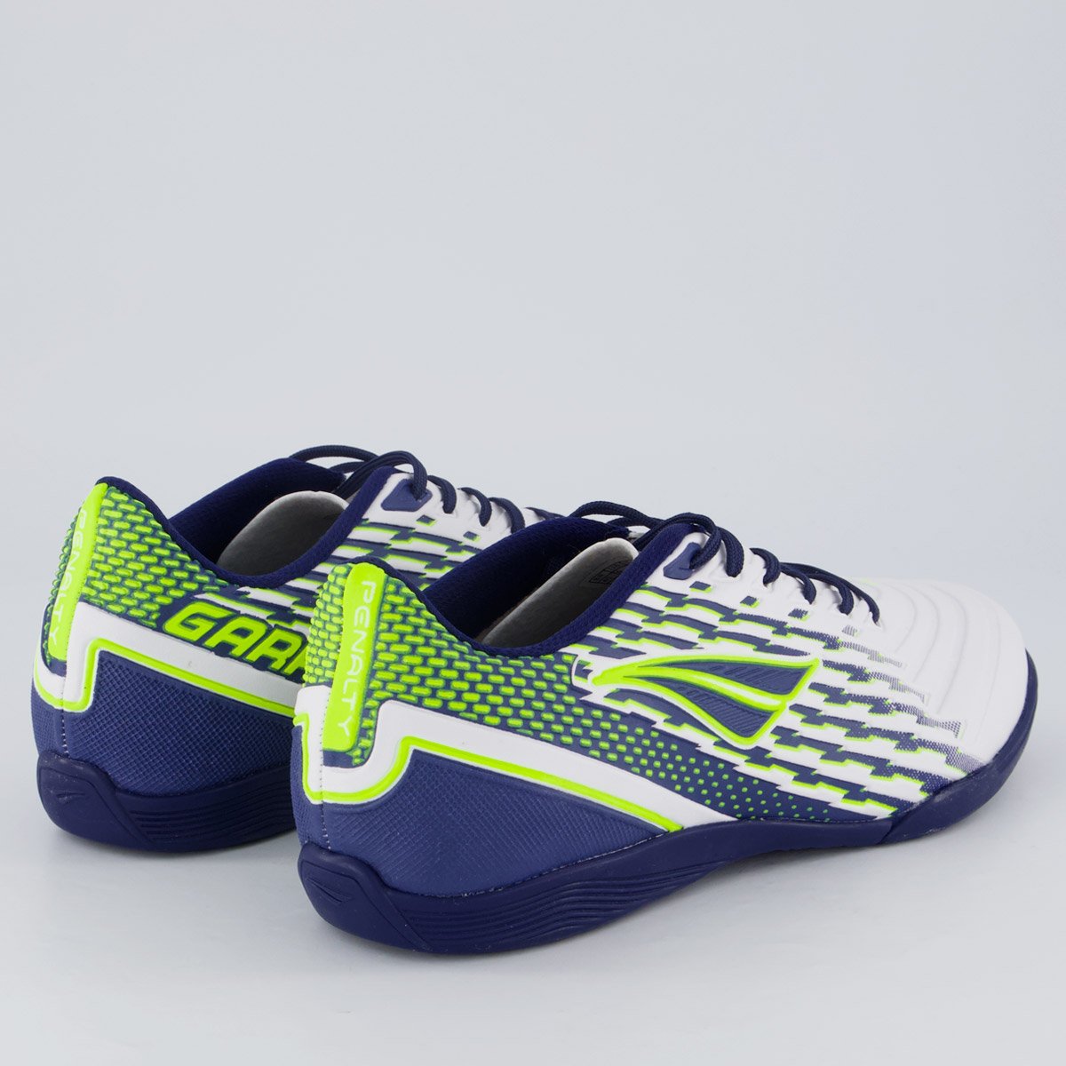 Chuteira Penalty Garra Futsal Branca e Marinho Branco 3