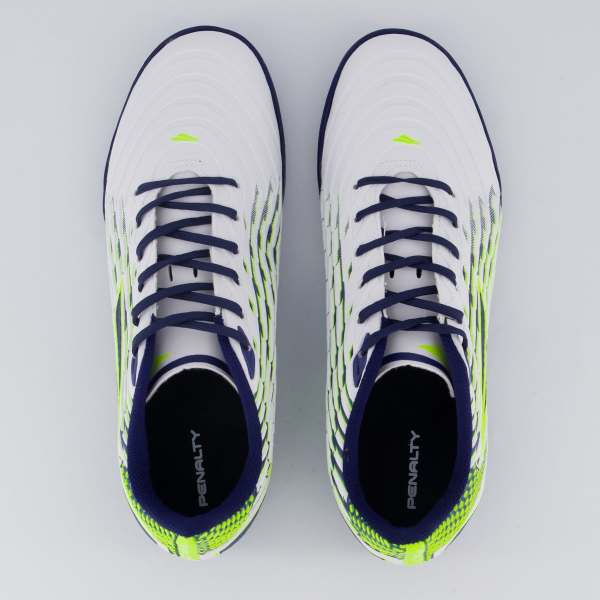 Chuteira Penalty Garra Futsal Branca e Marinho Branco 4