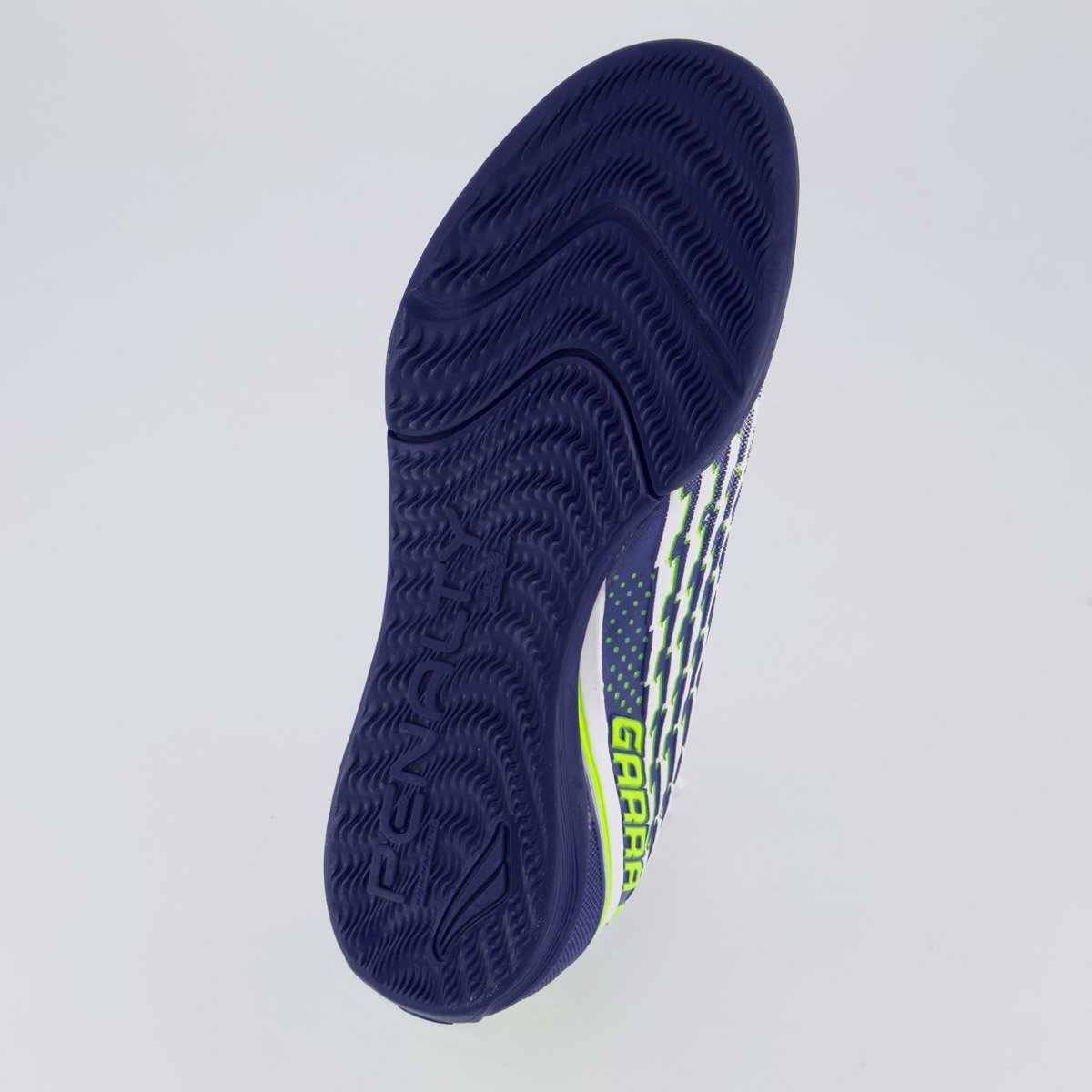 Chuteira Penalty Garra Futsal Branca e Marinho Branco 5