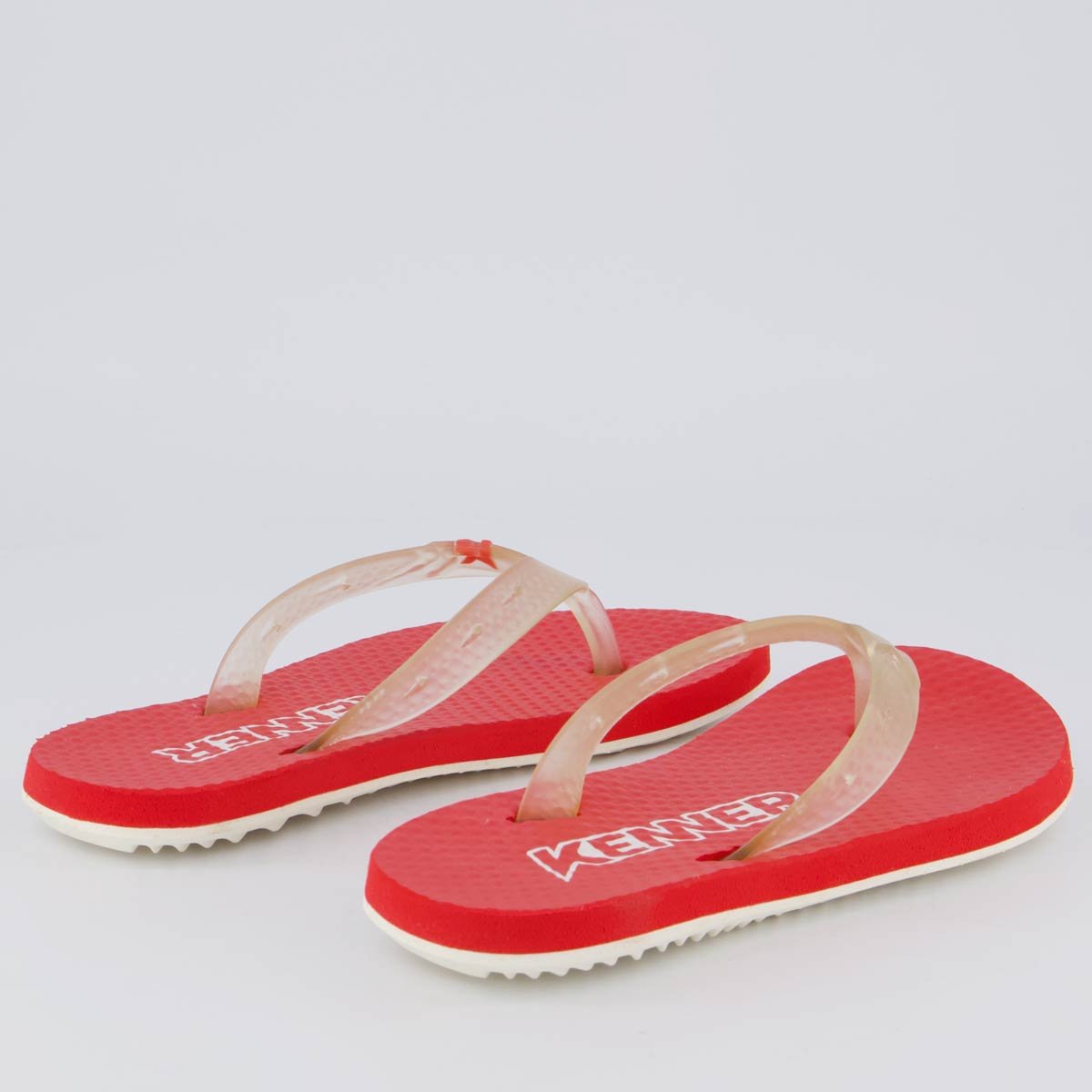 Chinelo Kenner Summer Juvenil Vermelho Vermelho 4