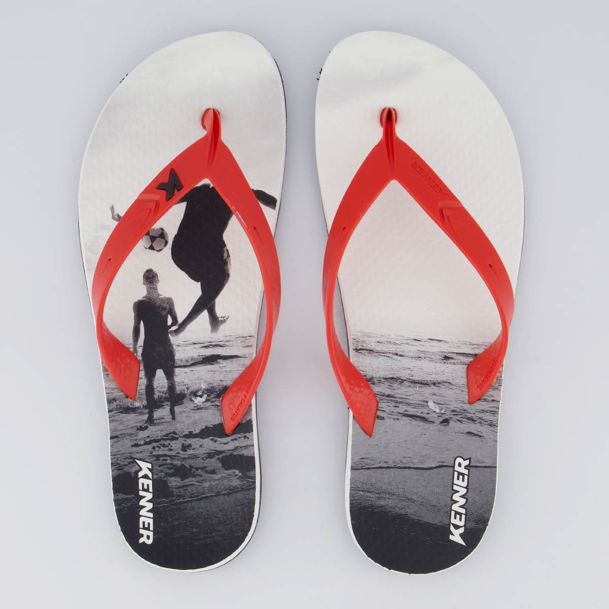 Chinelo Kenner Summer Altinha Vermelho