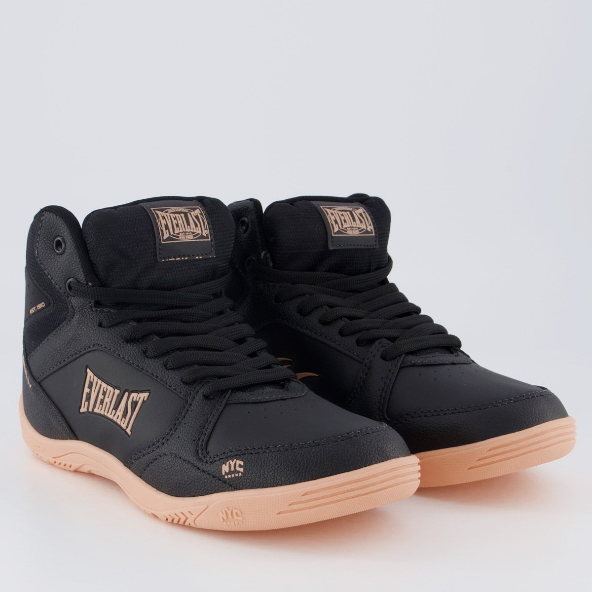 Tênis Everlast Ring 4 Feminino Preto e Rosa Preto 2