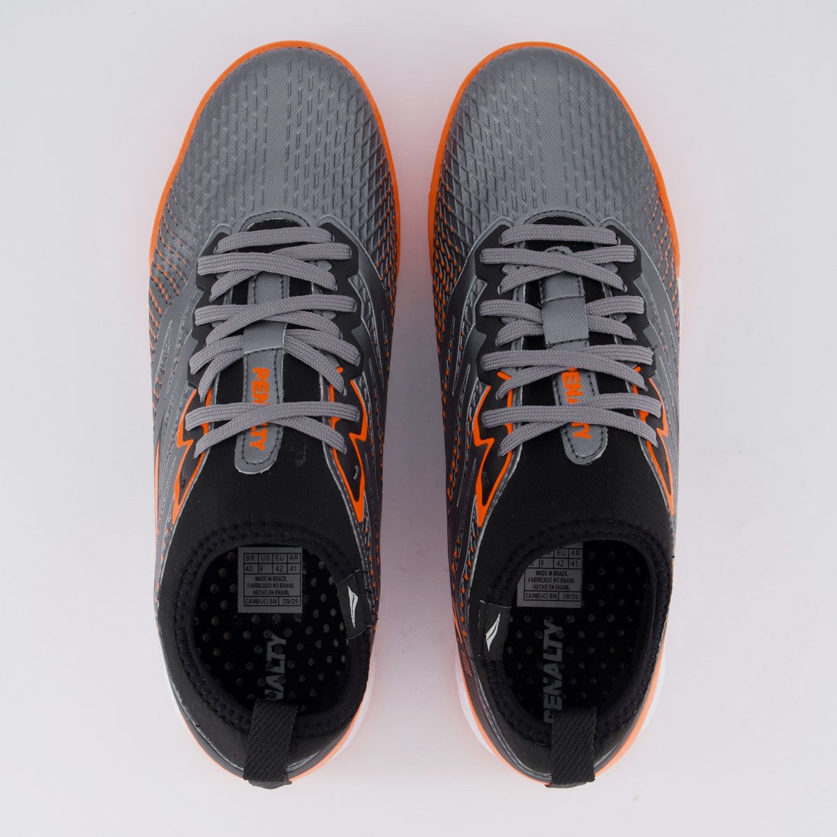 Chuteira Penalty Se7e Locker Society Preta Preto/Cinza 4