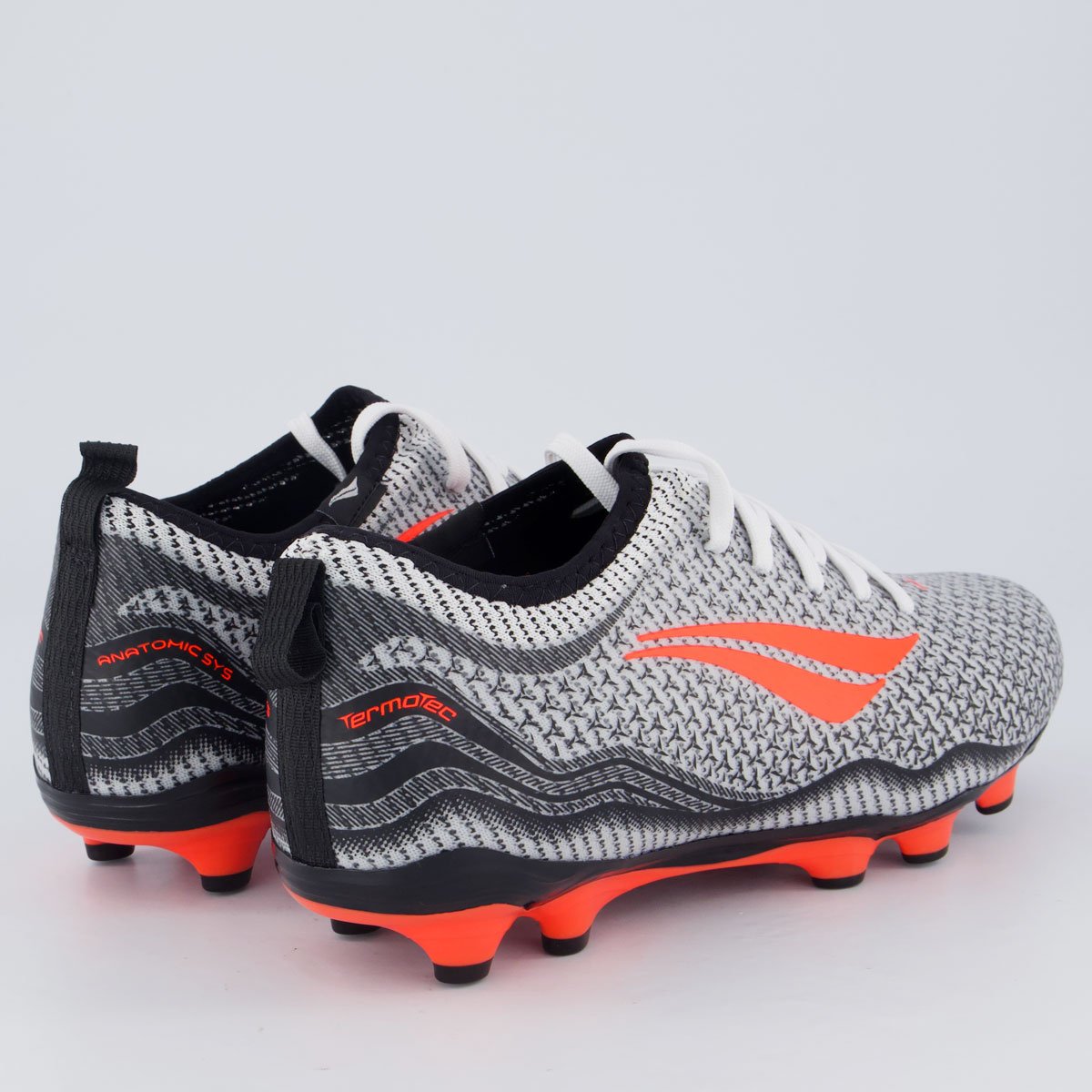 Chuteira Penalty S11 Locker Ecoknit XXI Campo Preta e Branca Branco/Preto 3