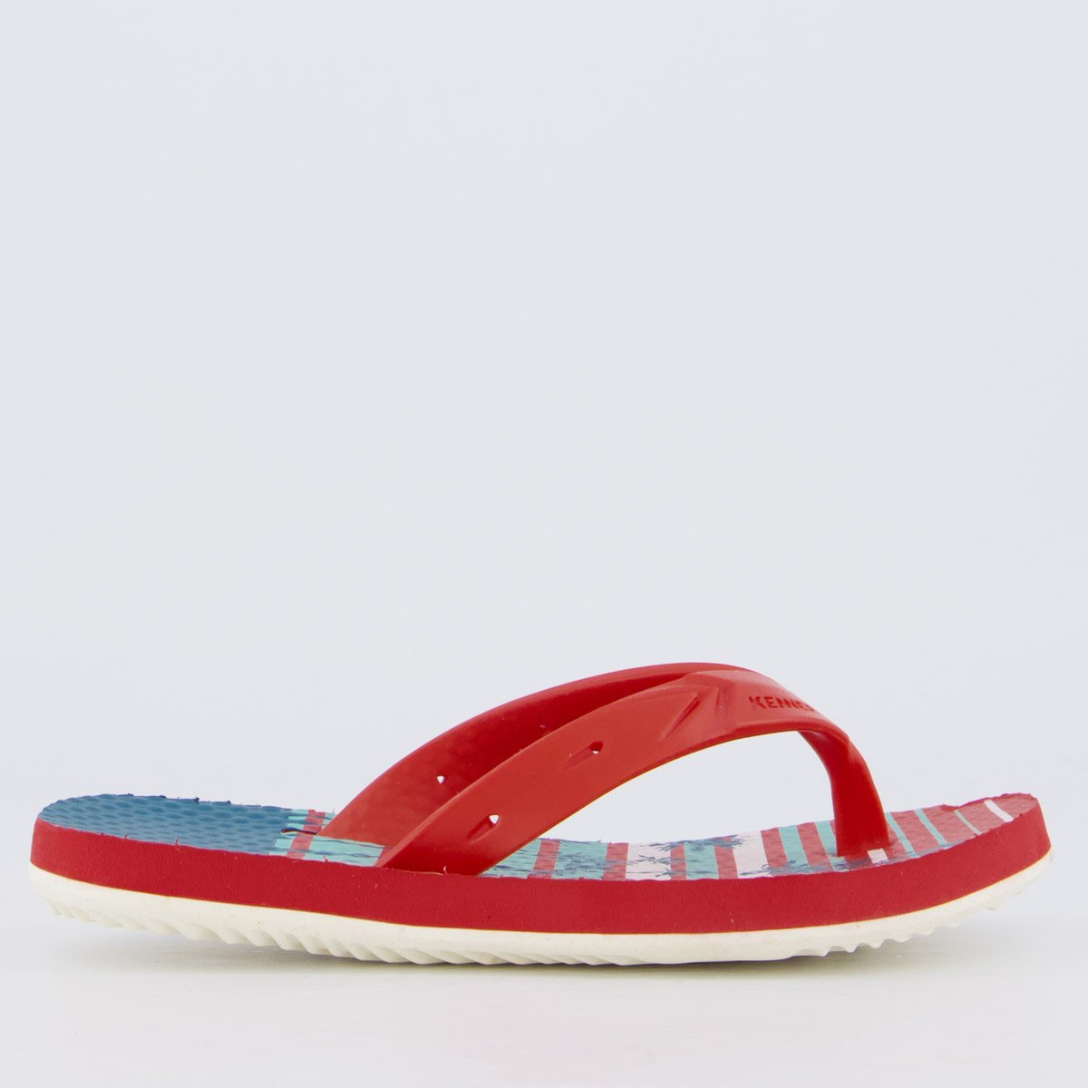 Chinelo Kenner Summer Aloha Juvenil Vermelho Vermelho 2