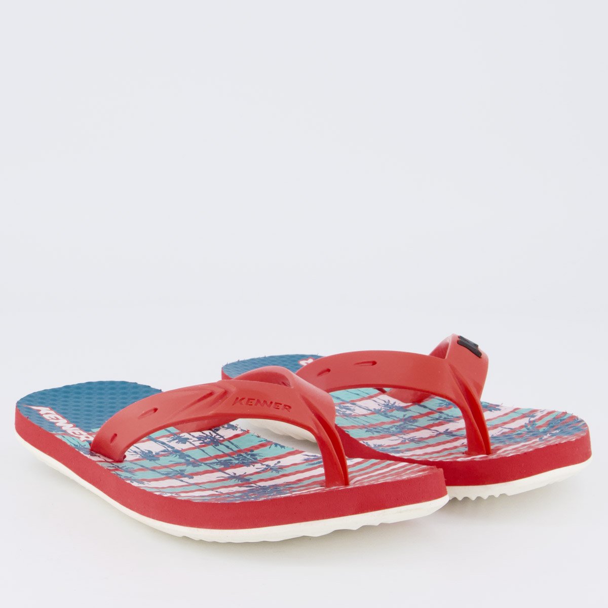 Chinelo Kenner Summer Aloha Juvenil Vermelho Vermelho 3