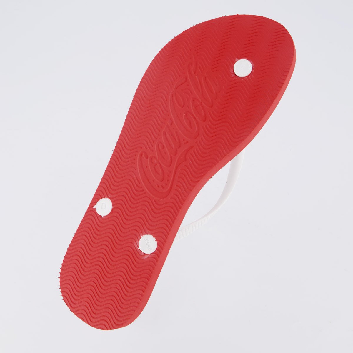 Chinelo Coca Cola Ice Coke Feminino Vermelho e Branco Branco 5