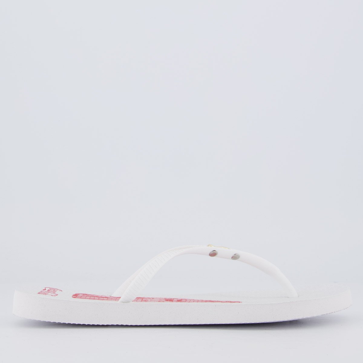 Chinelo Coca Cola Glow Party Feminino Branco Branco 2