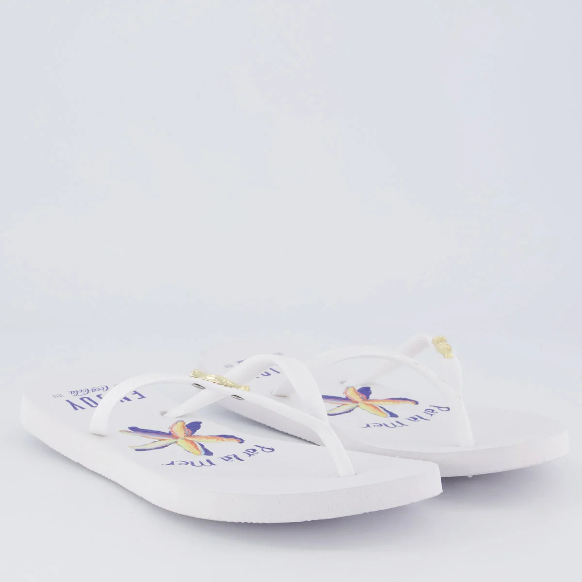 Chinelo Coca Cola La Mer Feminino Branco Branco 3